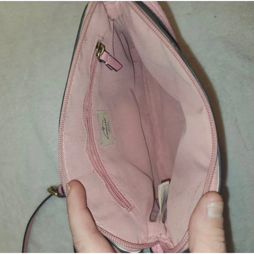 Women's St. John's Bay Pink Crossbody Bag - Picture 4 of 5